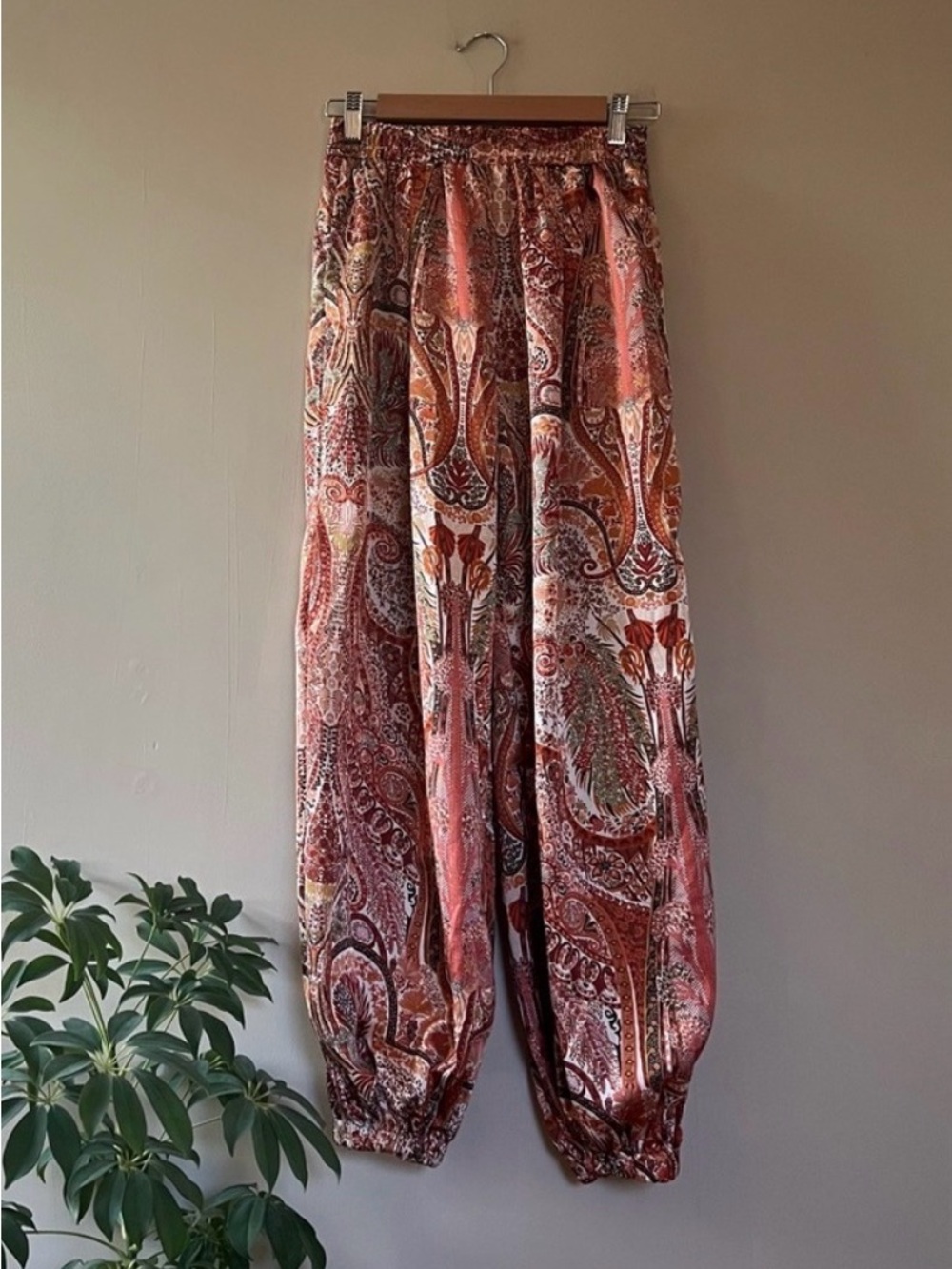 CIDER Printed balloon hem pant